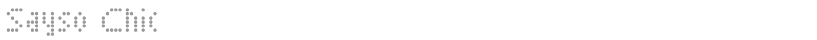 Sayso Chic font preview